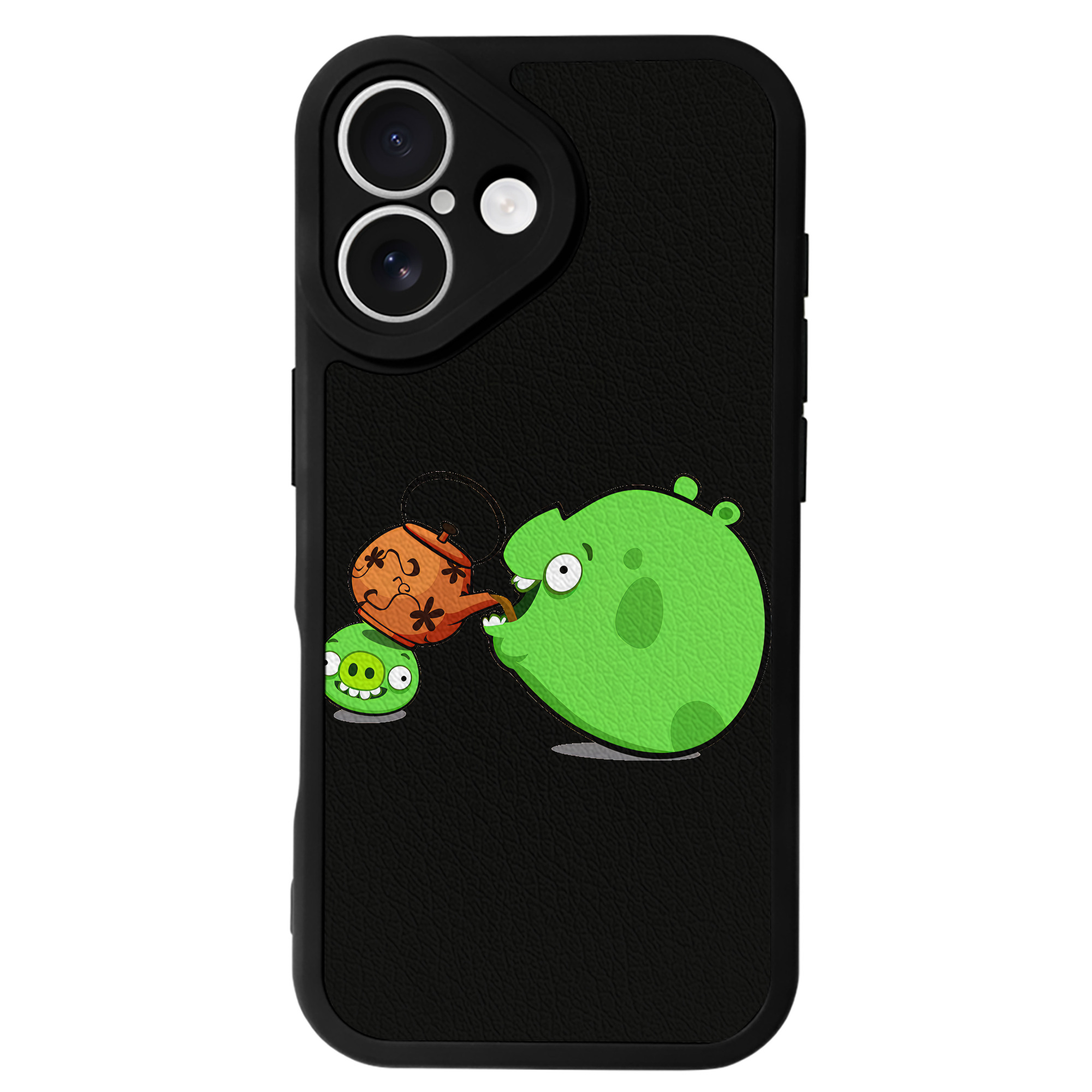 （画像用） Angry Birds アングリーバード 【iPhone 16シリーズ対応】シリコンスマホケース（レザー調） 材質：シリコン